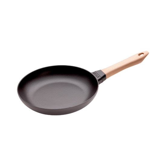 Cast iron frying pan, with wooden handle, 24 cm - Staub