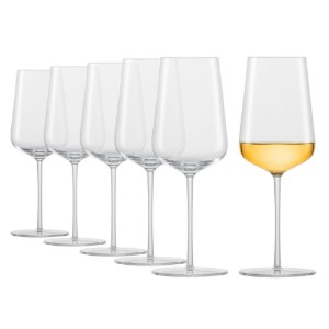 6-delige Chardonnay wijnglazenset, gemaakt van kristallijn glas, 487 ml, "Vervino" - Schott Zwiesel