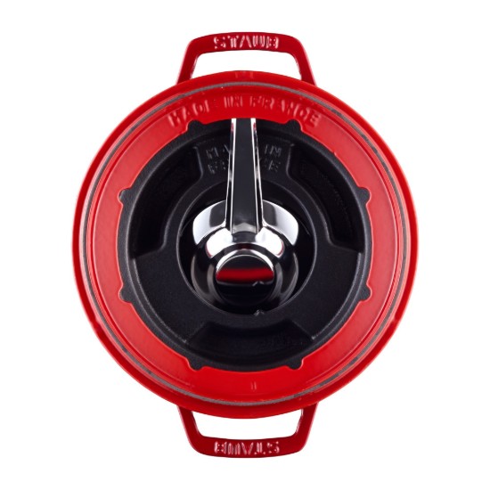 20 cm gietijzeren fondue set, Cherry - Staub